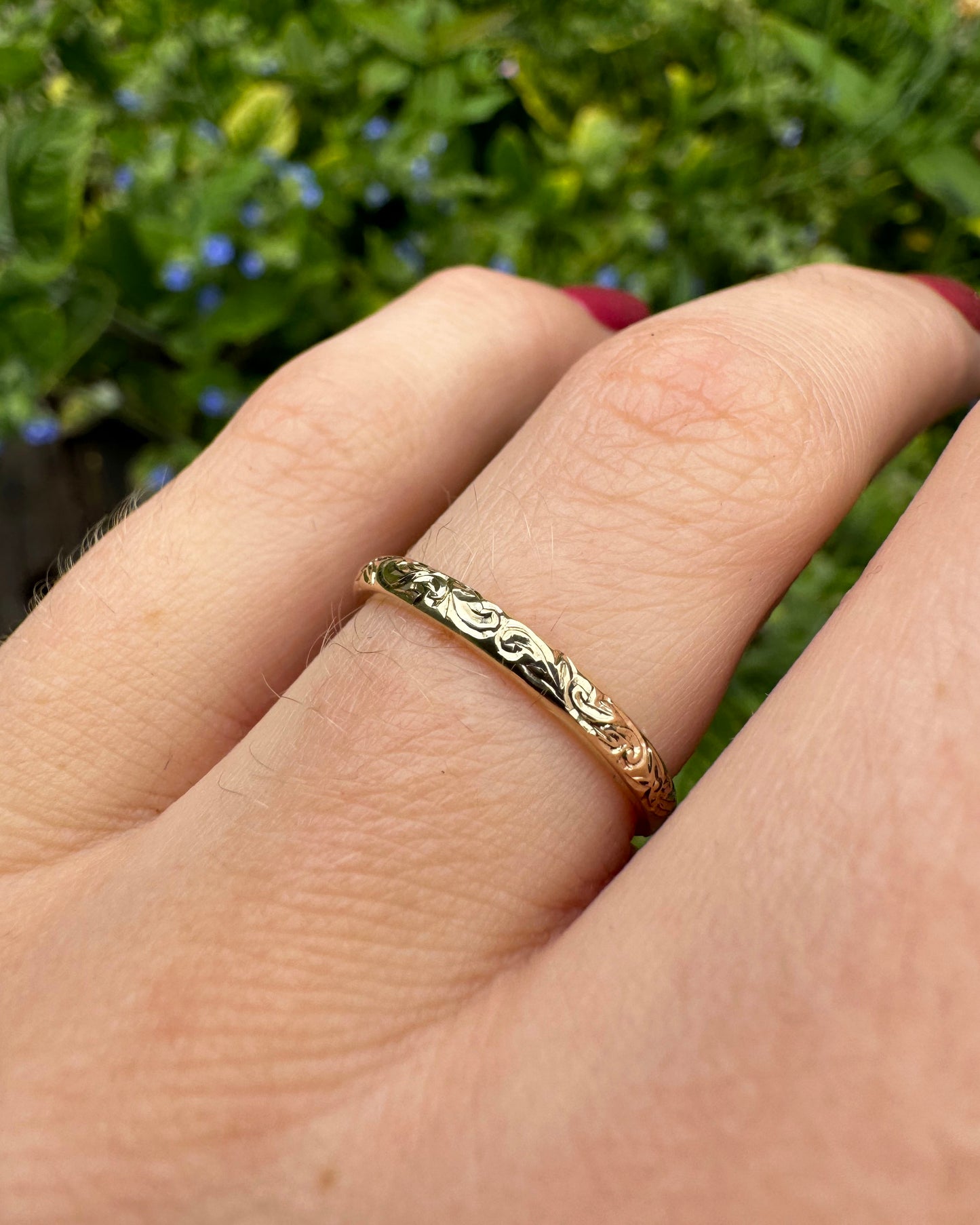 Engraved Eternity Ring