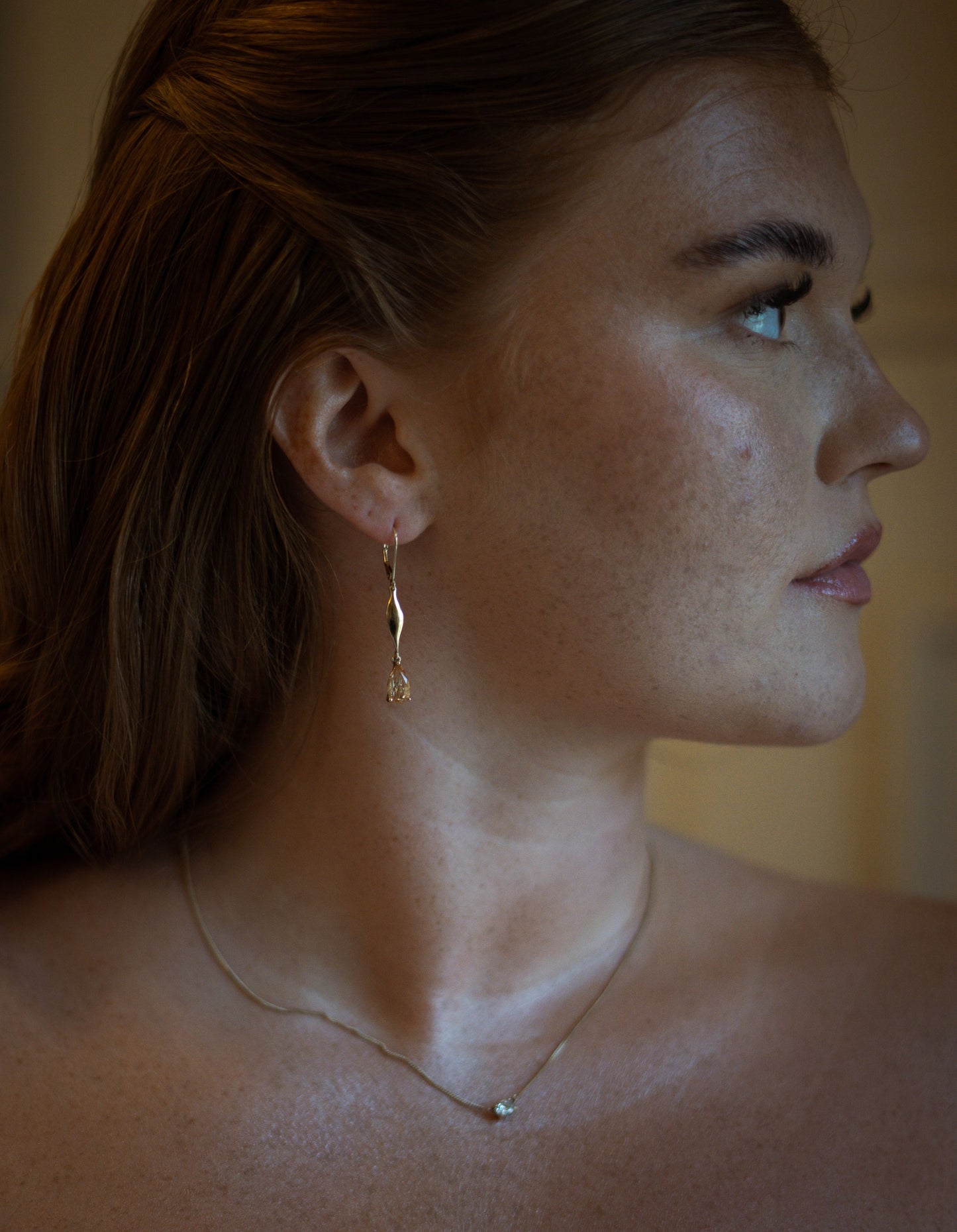 Dancing Ladies with Asymmetrical Yellow Topaz