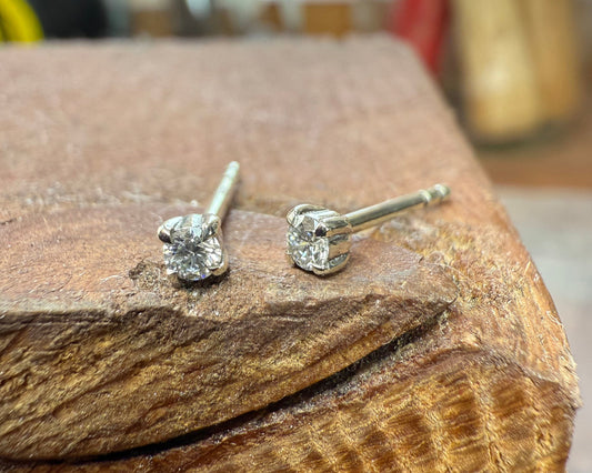 Tiny Diamond Studs