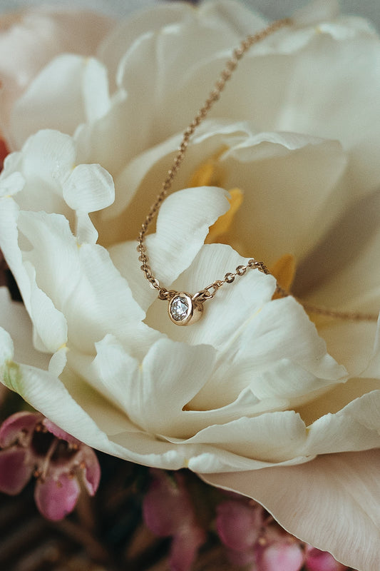 Round Diamond Necklace