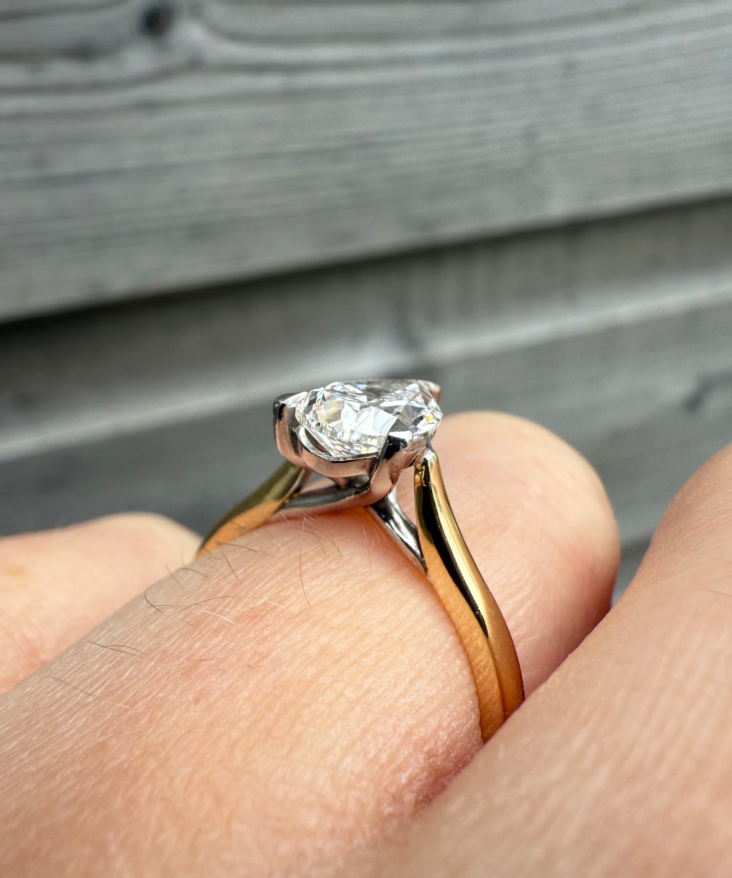 1.2ct Pear Cut Diamond Ring