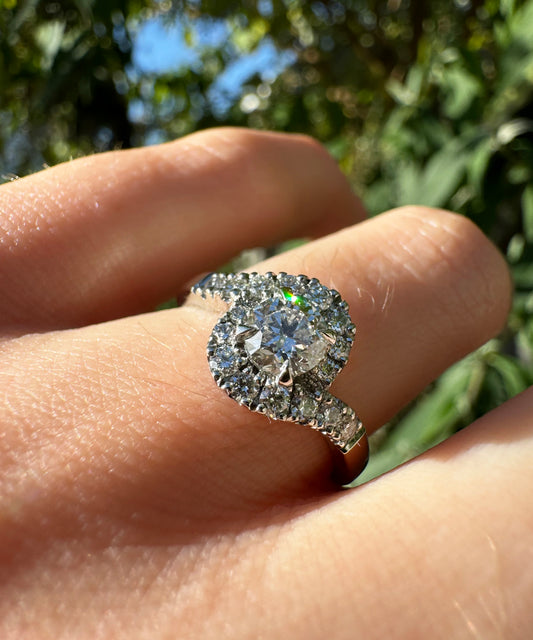 Diamond Cluster Ring