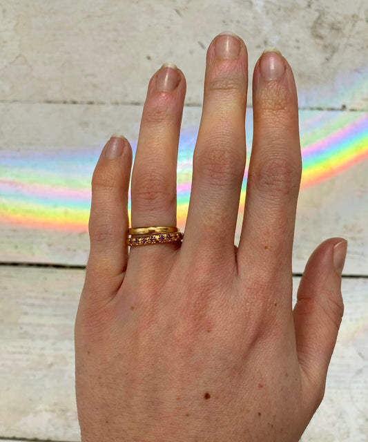 Star Set Ruby Ring - 2.8mm
