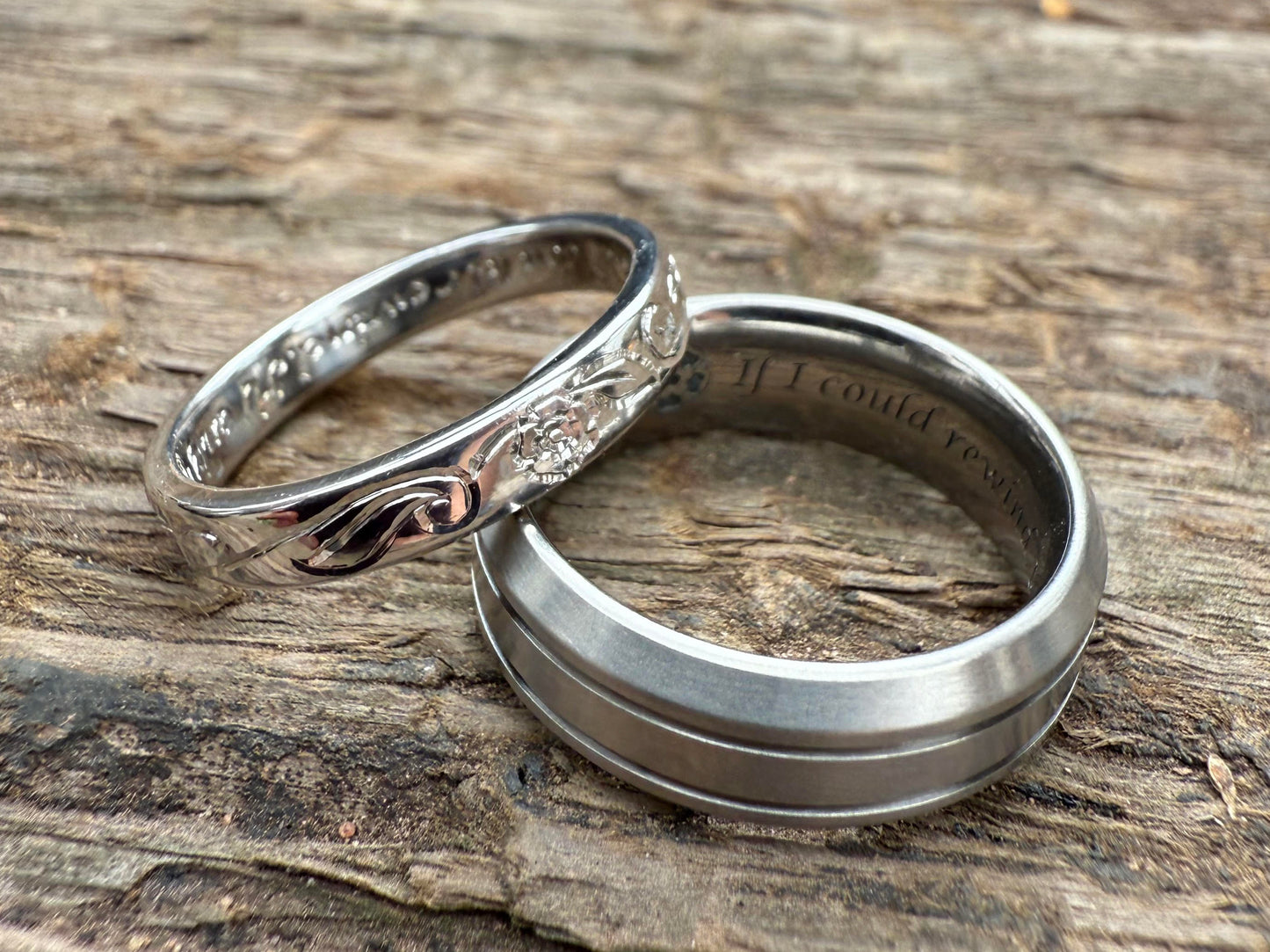 Hand Engraved Floral Ring